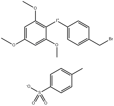 [4-(溴甲基)苯基](2,4,6-三甲氧基苯基)碘鎓对甲苯磺酸盐,1453864-75-9,结构式