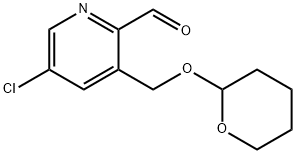 5-chloro-3-(((tetrahydro-2H-pyran-2-yl)oxy)methyl)picolinaldehyde|5-chloro-3-(((tetrahydro-2H-pyran-2-yl)oxy)methyl)picolinaldehyde