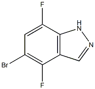 5-bromo-4,7-difluoro-1H-indazole 结构式