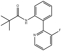 N-(2-(3-fluoropyridin-2-yl)phenyl)pivalamide 化学構造式
