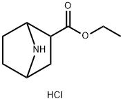 7-azabicyclo[2.2.1]heptane-2-carboxylic acid ethyl ester hydrochloride Struktur