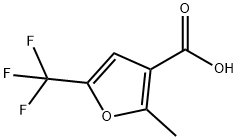 5-(trifluoromethyl)-2-methylfuran-3-carboxylic acid 化学構造式