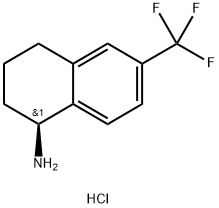 (S)-6-(Trifluoromethyl)-1,2,3,4-tetrahydronaphthalen-1-amine hydrochloride Struktur