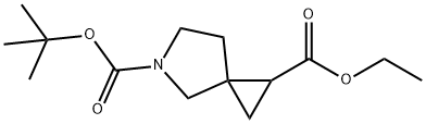 5-(tert-butyl) 1-ethyl 5-azaspiro[2.4]heptane-1,5-dicarboxylate 化学構造式