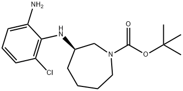 tert-butyl(R)-3-((2-amino-6-chlorophenyl)amino)azepane-1-carboxylate Structure