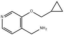 (3-(cyclopropylmethoxy)pyridin-4-yl)methanamine Struktur