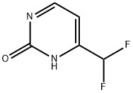 6-(difluoromethyl)-2(1H)-Pyrimidinone Struktur
