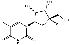 4'-Methyl-5-methyluridine 化学構造式