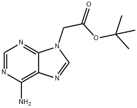 Adenosine-9-yl acetic acid t-butyl ester Struktur
