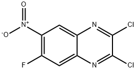 2,3-dichloro-6-fluoro-7-nitroquinoxaline Structure