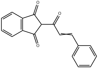 2-(3-PHENYL-ACRYLOYL)-INDAN-1,3-DIONE,15548-49-9,结构式
