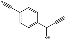 4-(1-Hydroxy-2-propyn-1-yl)benzonitrile Structure