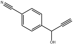 4-(1-羟基-2-丙炔-1-基)苯腈 结构式