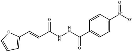 N'-[(2E)-3-(furan-2-yl)prop-2-enoyl]-4-nitrobenzohydrazide Struktur
