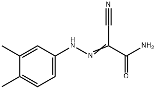 (2Z)-2-cyano-2-[2-(3,4-dimethylphenyl)hydrazinylidene]ethanamide 结构式
