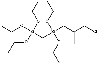 1-(3-氯代异丁基)-1,1,3,3,3-五乙氧基-1,3-二硅丙烷 结构式