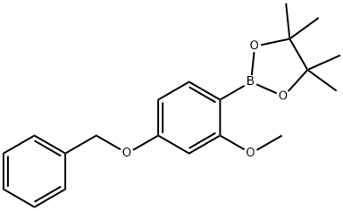 4-Benzyloxy-2-methoxyphenylboronic acid pinacol ester, 1626407-70-2, 结构式