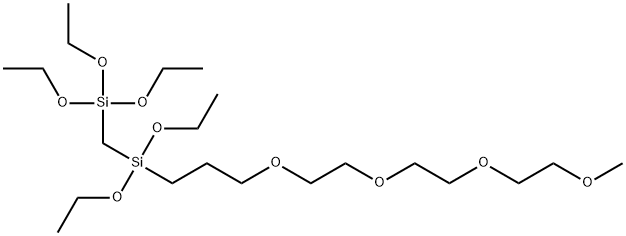 [2-Methoxy(Triethyleneoxy)Propyl]-1,1,1,3,3-Pentaethoxy-1,3-Disilapropane|[2-甲氧基(三乙烯氧基)丙基]-1,1,1,3,3-五乙氧基-1,3-二硅杂丙烷