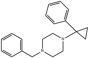 1-benzyl-4-(1-phenylcyclopropyl)piperazine Structure