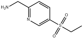 (5-(ethylsulfonyl)pyridin-2-yl)methanamine 化学構造式