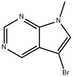 5-bromo-7-methyl-7H-pyrrolo[2,3-d]pyrimidine Struktur