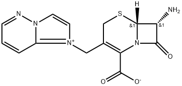 (1R,8S)-8-Amino-4-(imidazo[1,2-b]pyridazin-1-ium-1-ylmethyl)-7-ox o-2-thiabicyclo[4.2.0]oct-4-ene-5-carboxylate Structure