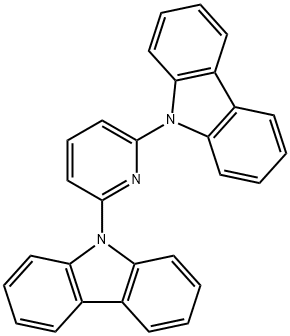 9,9-(2,6-pyridinediyl)bis-9H-carbazole Structure
