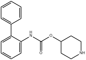 piperidin-4-yl [1,1'-biphenyl]-2-ylcarbamate Struktur