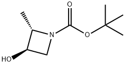 tert-butyl (2S,3R)-3-hydroxy-2-methylazetidine-1-carboxylate Structure