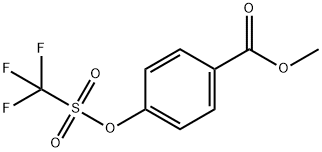 methyl 4-(trifluoromethylsulfonyloxy)benzoate 化学構造式