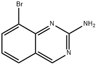 8-ブロモキナゾリン-2-アミン 化学構造式