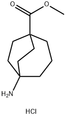 methyl 5-aminobicyclo[3.2.2]nonane-1-carboxylate hydrochloride Struktur