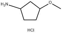 3-Methoxycyclopentanamine hydrochloride Struktur