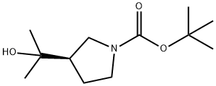 (R)-tert-Butyl 3-(2-hydroxypropan-2-yl)pyrrolidine-1-carboxylate,1788044-09-6,结构式