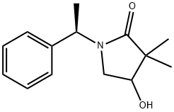 4-Hydroxy-3,3-dimethyl-1-((R)-1-phenylethyl)pyrrolidin-2-one Struktur