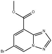 6-溴-[1,2,4]三唑并[1,5-A]吡啶-8-甲酸甲酯 结构式