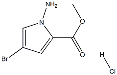 1-氨基-4-溴-1H-吡咯-2-羧酸甲酯盐酸盐,1802489-57-1,结构式