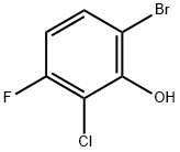 6-BROMO-2-CHLORO-3-FLUOROPHENOL 结构式
