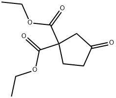 diethyl 3-oxocyclopentane-1,1-dicarboxylate Structure