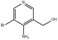 (4-アミノ-5-ブロモピリジン-3-イル)メタノール 化学構造式