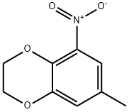 7-methyl-5-nitro-2,3-dihydrobenzo[b][1,4]dioxine, 1809036-19-8, 结构式