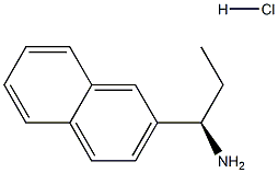 (R)-1-(萘-2-基)丙-1-胺盐酸盐 结构式