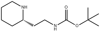 tert-butyl (S)-(2-(piperidin-2-yl)ethyl)carbamate 化学構造式