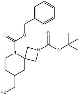5-Benzyl 2-Tert-Butyl 8-(Hydroxymethyl)-2,5-Diazaspiro[3.5]Nonane-2,5-Dicarboxylate Structure