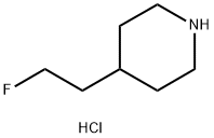 4-(2-fluoroethyl)piperidine hydrochloride Structure