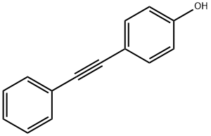 4-(苯乙炔基)苯酚,1849-26-9,结构式