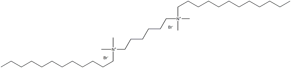 N1,N6-Didodecyl-N1,N1,N6,N6-tetramethylhexane-1,6-diaminium bromide Struktur