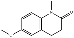 6-メトキシ-1-メチル-3,4-ジヒドロキノリン-2(1H)-オン 化学構造式