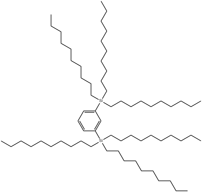 1,3-PHENYLENEBIS(TRISDECYLSILANE) 化学構造式