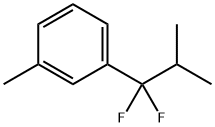 1-(1,1-二氟-2-甲基丙基)-3-甲基苯 结构式